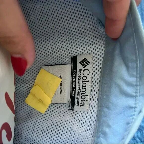 Large Blue Columbia short sleeve PFG shirt - Picture 3 of 4